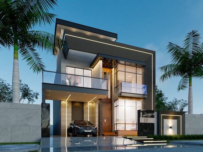 do architectural house design 3d rendering modern interior design