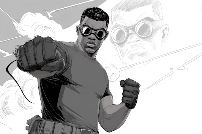 draw comic book illustration with comic book illustrator my style