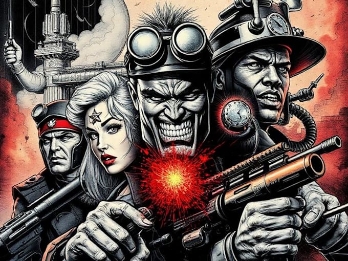 create ai comic book, illustrations any style