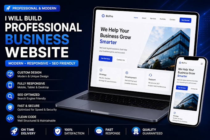 build modern business website with ai integration