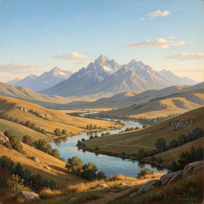 draw a natural landscape and background illustration