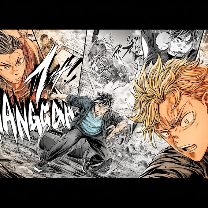 create manga comic pages and graphic