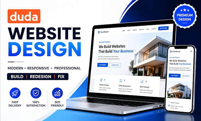 design build or redesign a professional duda website using duda website builder