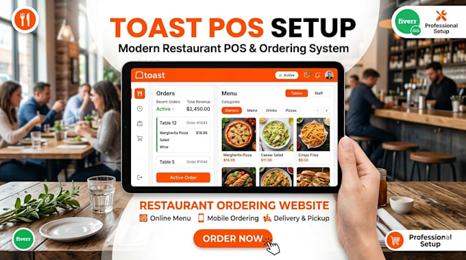 setup toast tab, toast pos, toast tab menu for restaurants, ordering website