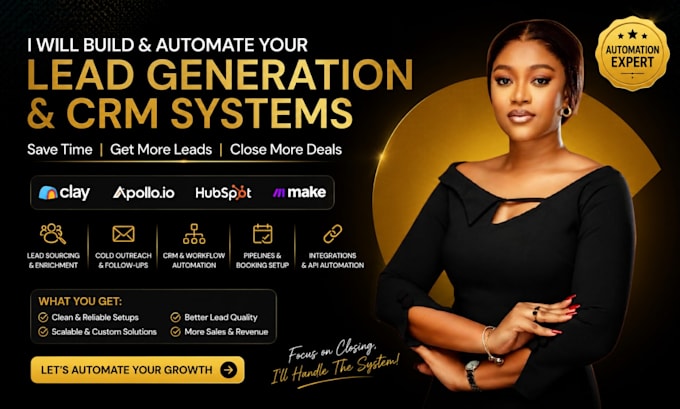 setup clay com, apollo io sequences, hubspot crm workflows, and automation