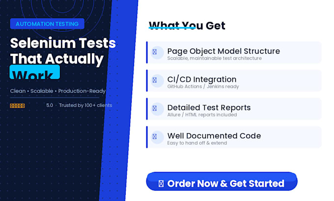 playwright or selenium automation test scripts for your web app