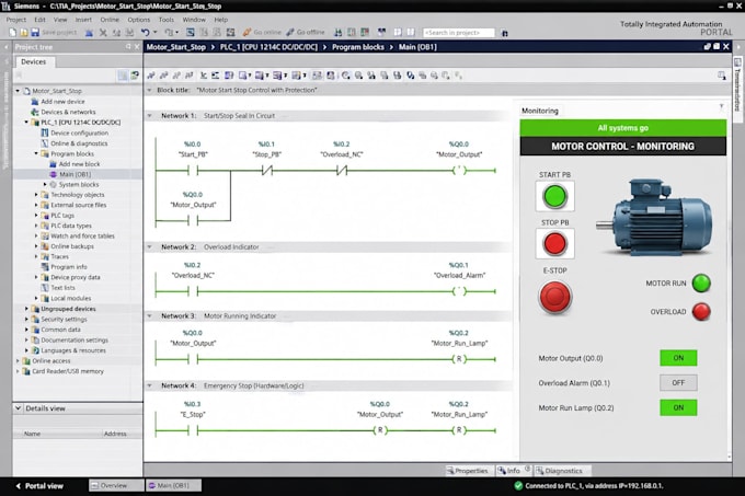 design plc programs using siemens tia portal s7 1200