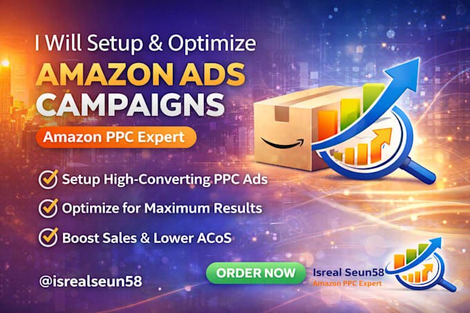 setup and optimize amazon ads campaigns, amazon PPC campaign