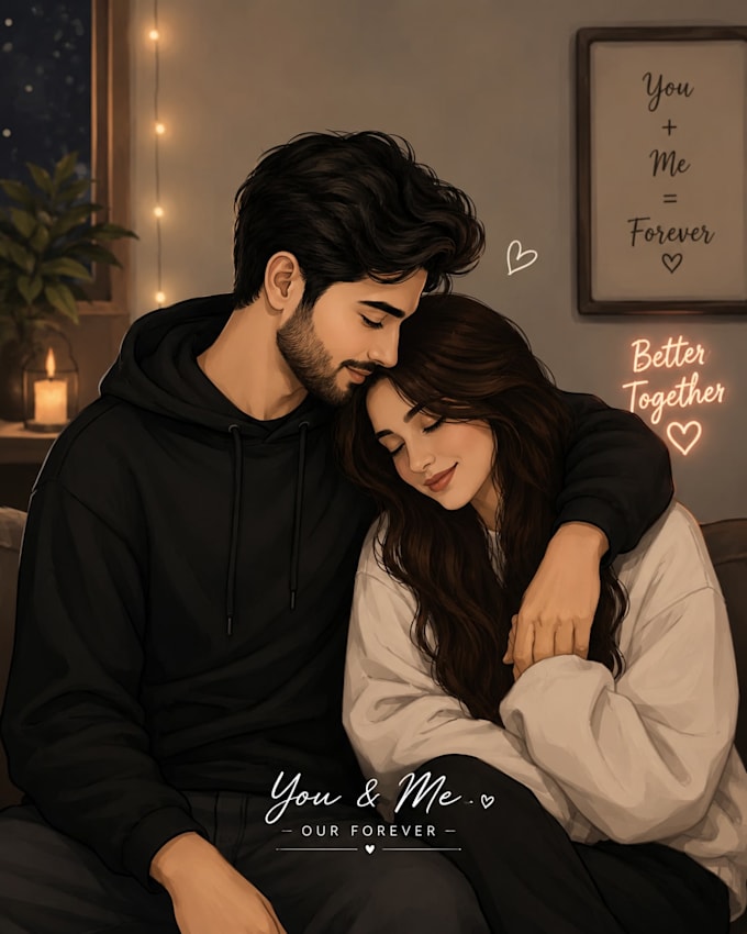 create personalized wedding and anniversary gift portrait