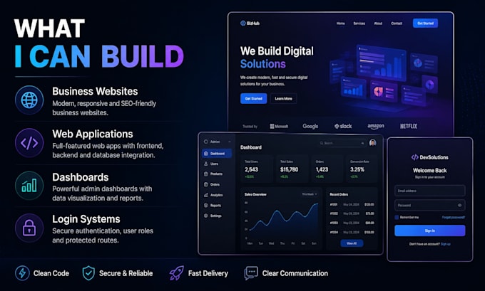 build a custom web app with frontend, backend, and database