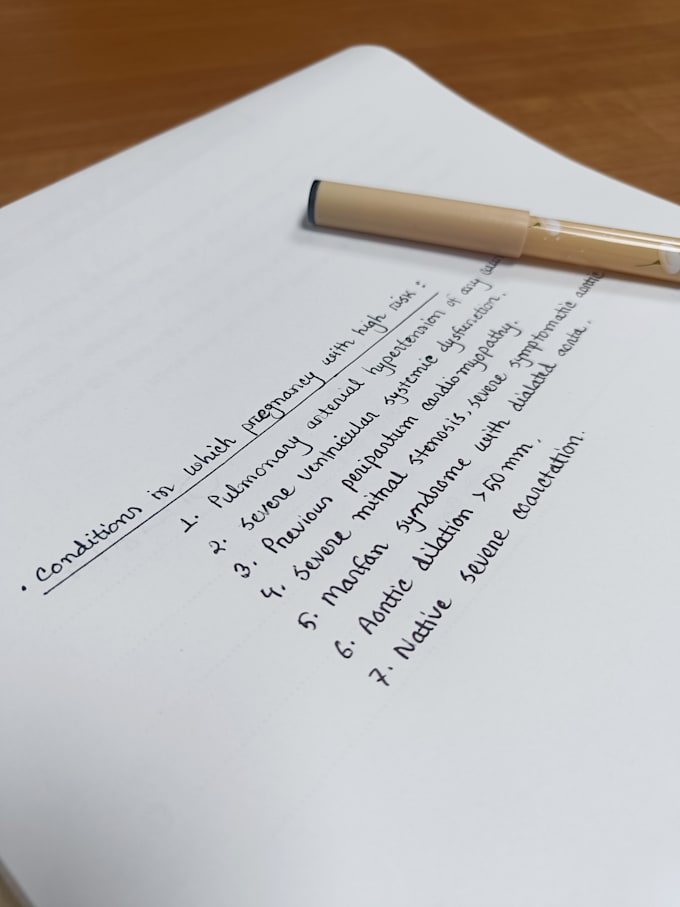 create clean handwritten notes in PDF for students