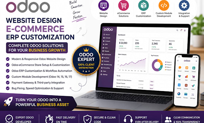 design odoo website design odoo ecommerce odoo developer odoo erp customization