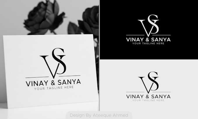 design elegant wedding logo, initials or monogram