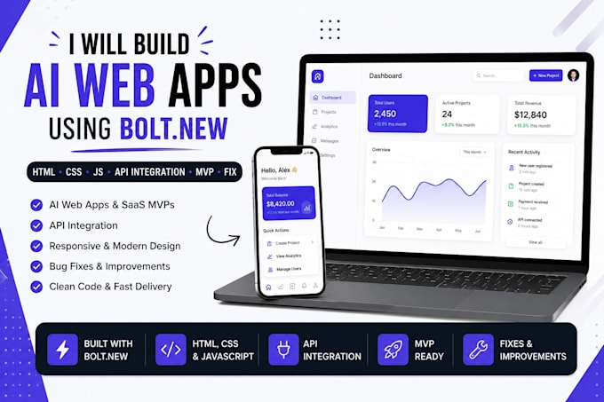 bolt app ai web apps bolt new html css js api integration fix vibe code
