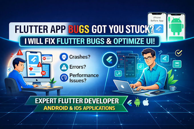 fix bugs and optimize UI for your flutter mobile app