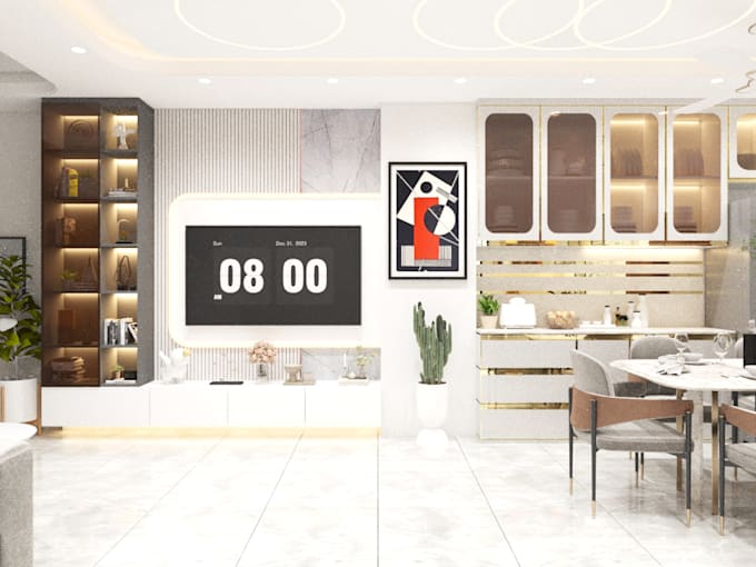 do interior design home and office rendering