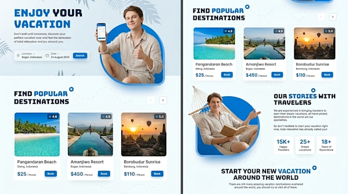 build a modern wordpress travel and tour booking website