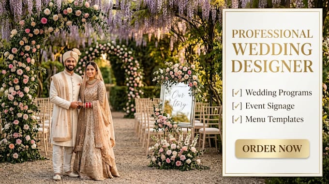 design wedding programs event signage menu templates wedding website