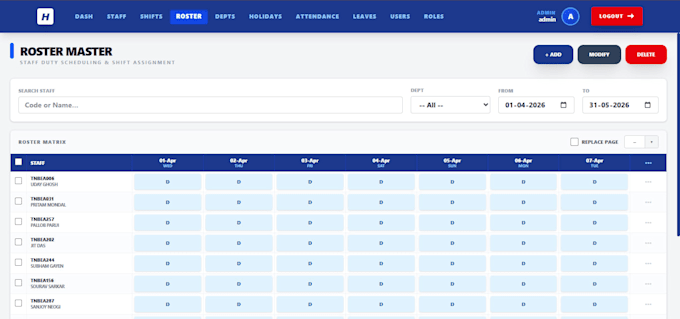 create hrms to payroll integration attendance, leave, roster processing