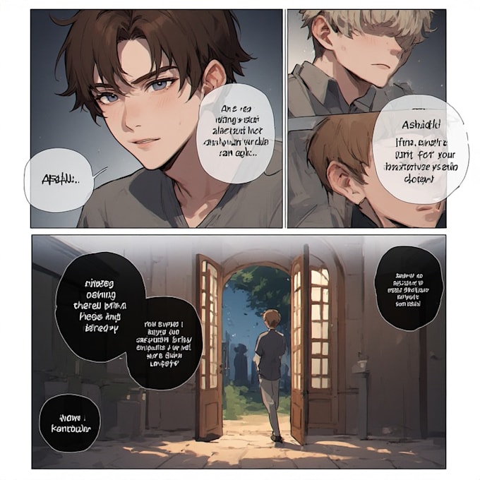 illustrate your custom graphic novel and sequential art