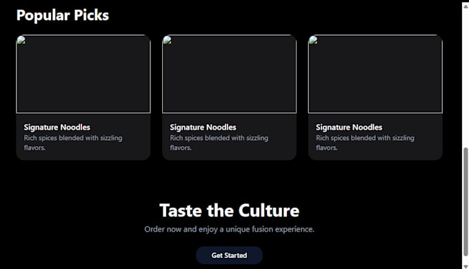 develop a custom react web application with modern UI design