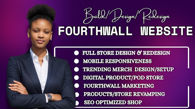 setup fourth wall store, design pod digital product, redesign fourthwall website