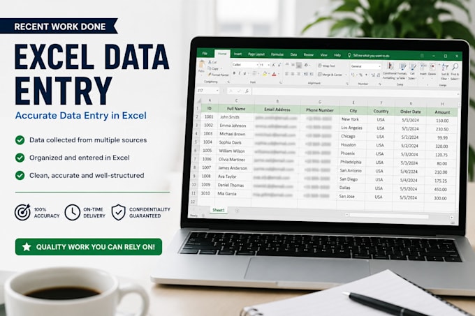 do data entry in exel and word, typing, copy and paste work perfectly