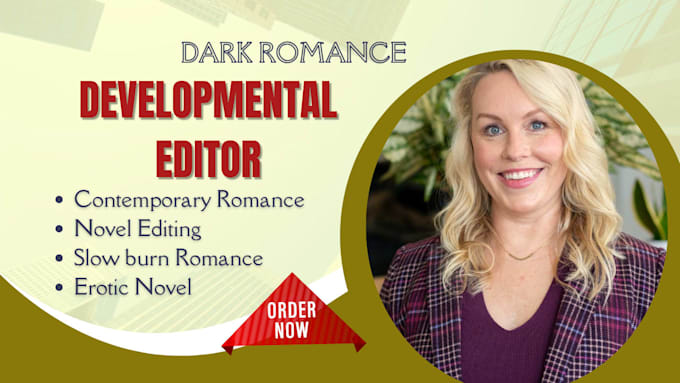 do romance and dark romance novels developmental editing with expert feedback