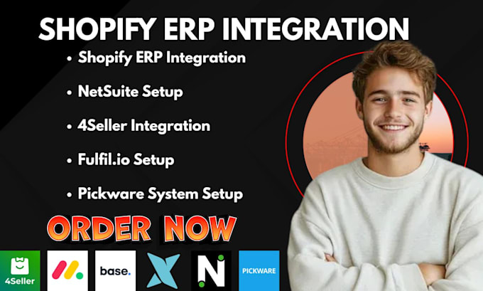 setup shopify erp 4seller fulfil settle netsuite base pickware monday xorosoft