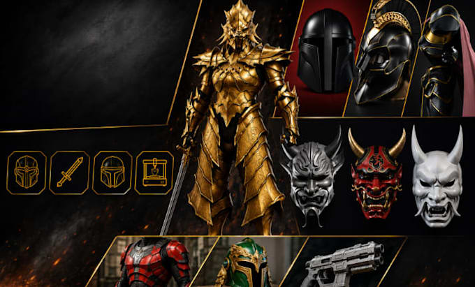 create custom cosplay armor, props, helmets and 3d printed cosplay