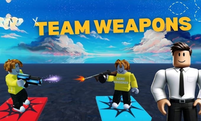 develop complete professional roblox game with scripting, weapons, gui and maps