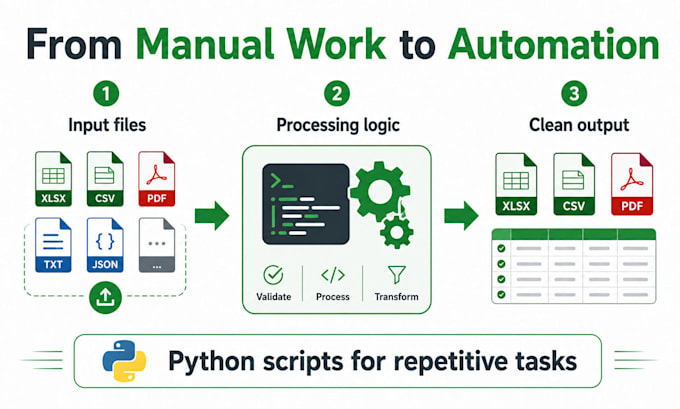 create a python script to automate your repetitive task