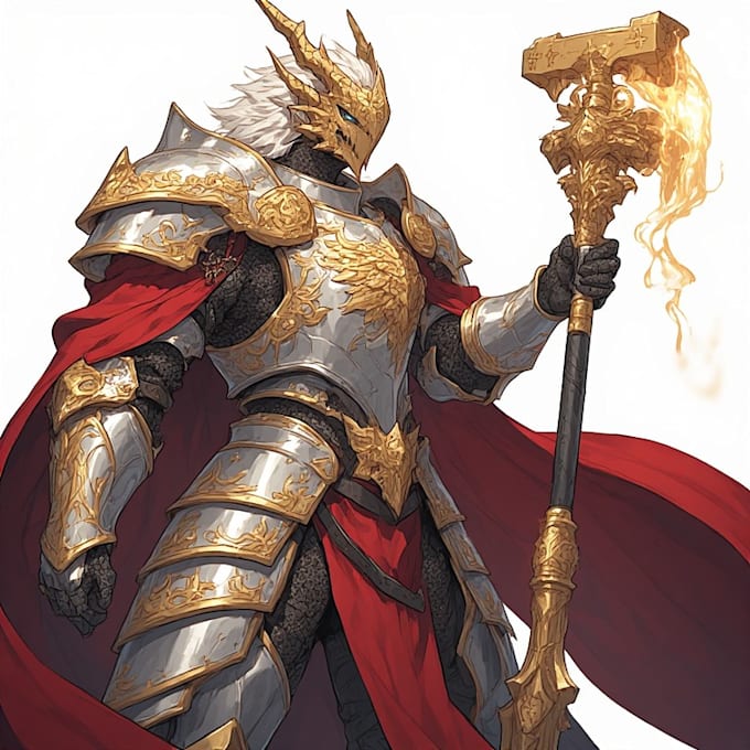 create realistic dnd character arts