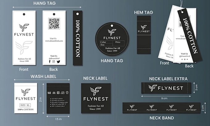 do packaging, gift box, flyer, stickers and clothing label in 1 hour