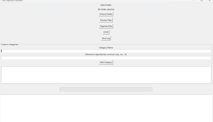 create a custom python file organizer desktop app