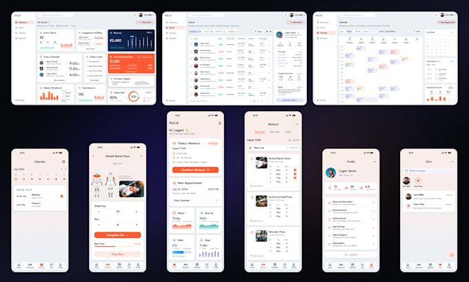 design modern UI UX design in figma