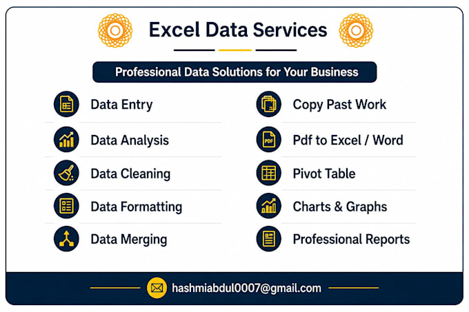 do excel data entry, cleaning, formatting and invoice work