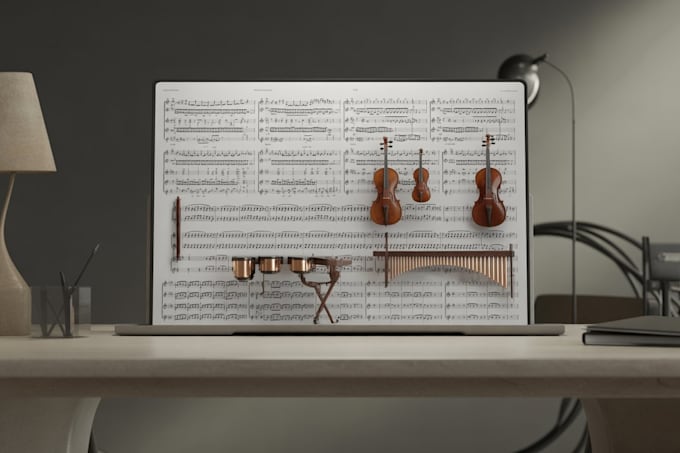 create full orchestral sheet music and multi instrument score arrangement