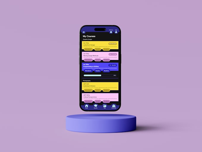 design a modern website or app UI mockup