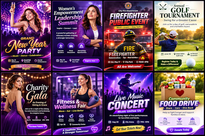 design a professional and creative flyer in 8 hours