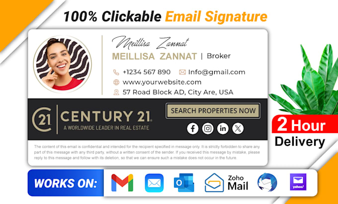 make a clickable HTML email signature and animated email signature