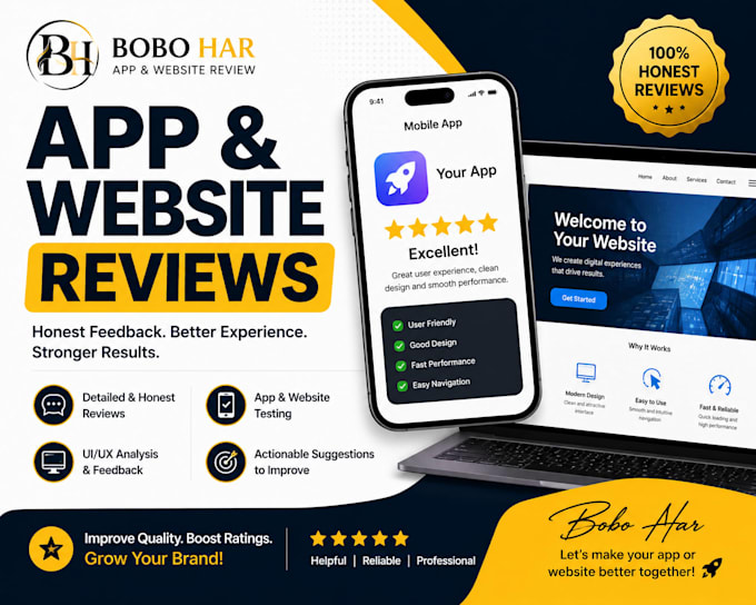 review your app or website and give honest feedback