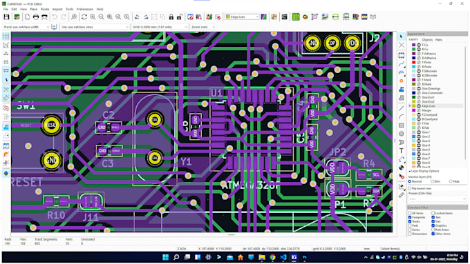 design high speed multilayer pcb layout, schematic routing, kicad altium easyeda