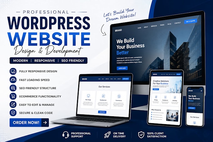 build a responsive wordpress business website