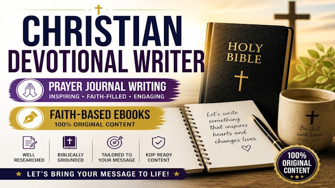 ghostwrite christian devotional, prayer journal and faith based ebook ghostwrite