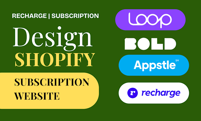 setup shopify subscription store with bold recharge loop subi recurringo appstle