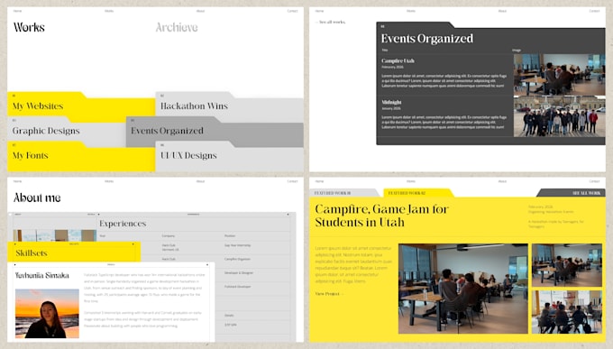 make an outstanding portfolio website