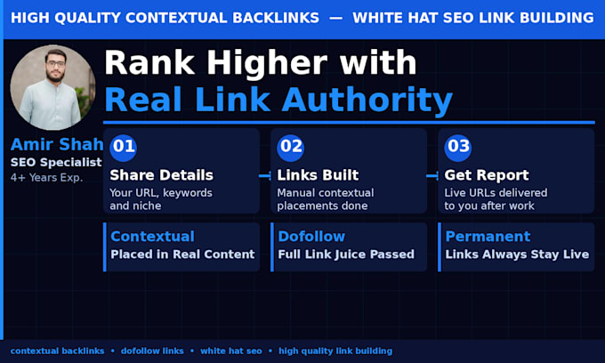build high quality contextual backlinks for white hat SEO