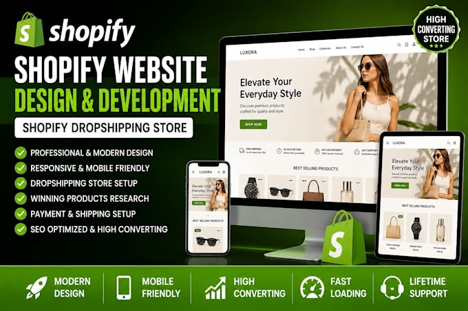 build shopify store design shopify website development, shopify website redesign