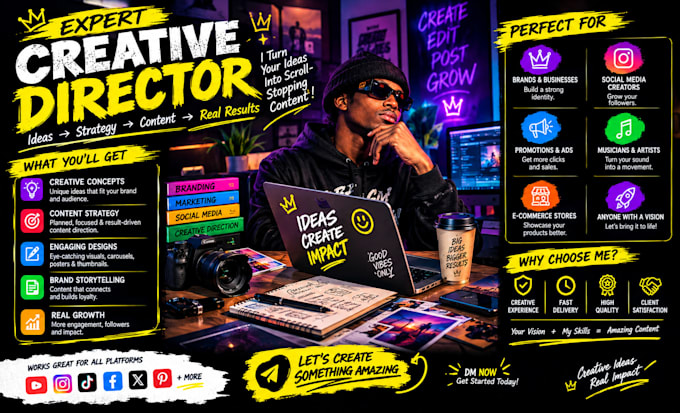 be your creative director for brand strategy and guidelines